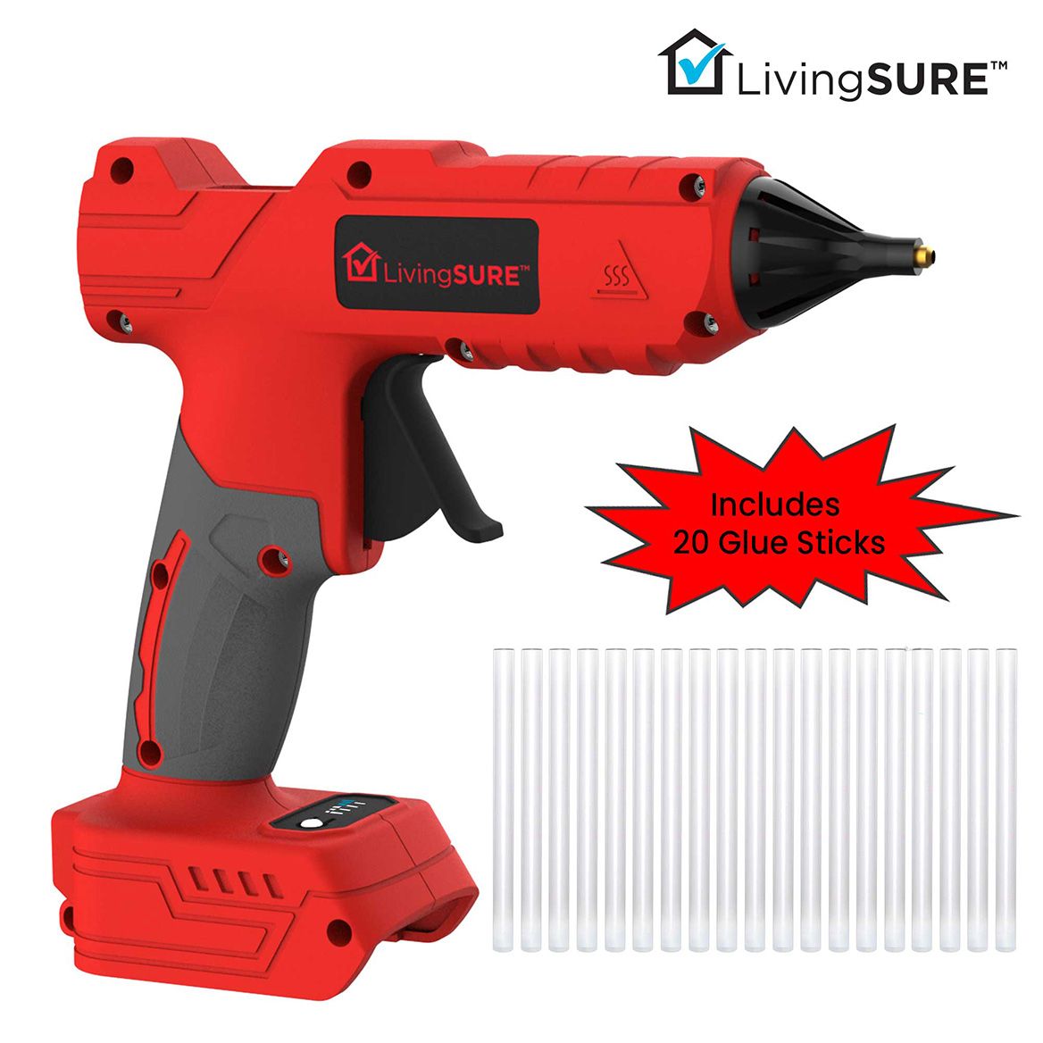 Cordless Glue Gun by LivingSURE™ + '-' + 378996