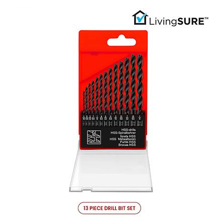 13-Piece Drill Bit Set By LivingSURE™-379010