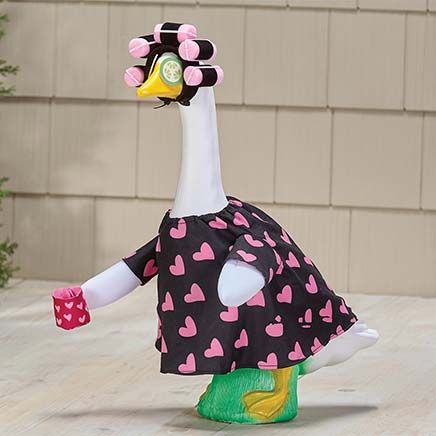 Coffee & Curlers Large Goose Outfit by Gaggleville®-379402
