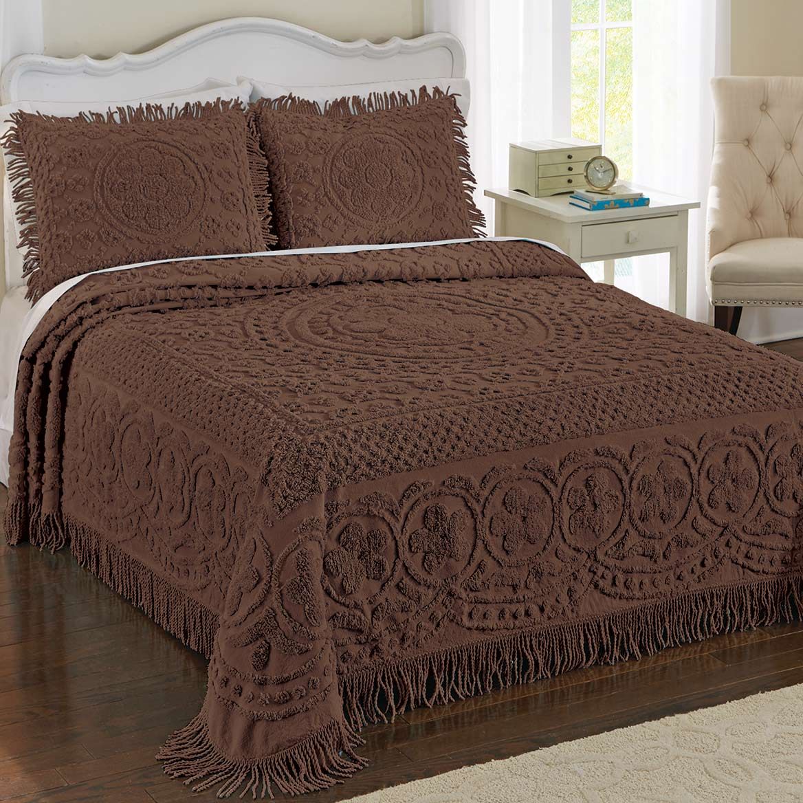 Calista Chenille Bedspread Set + '-' + 379533