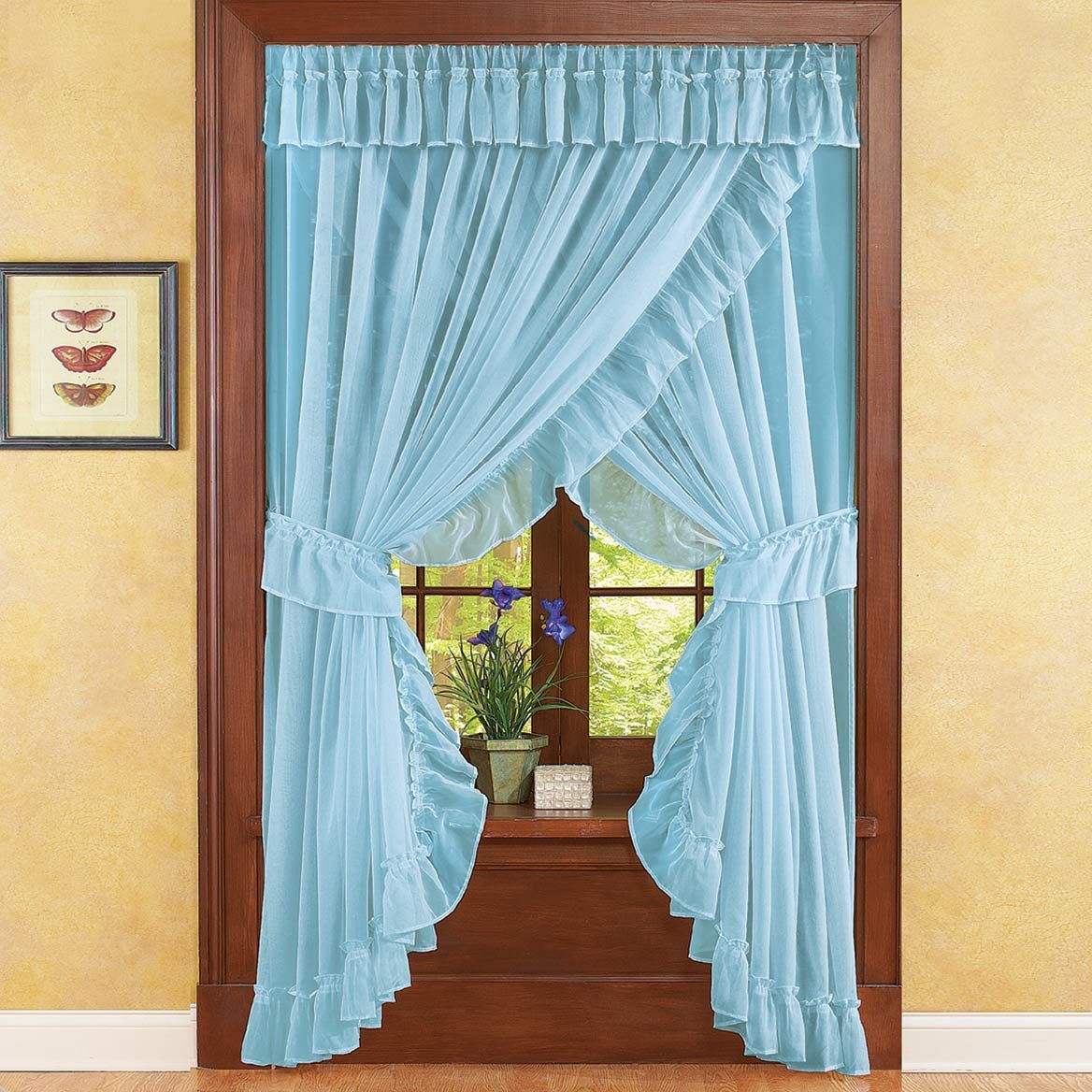 Isabella Ruffled Curtain Set + '-' + 379535