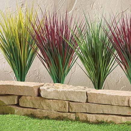 Decorative Grass Bushes, Set of 3-379545