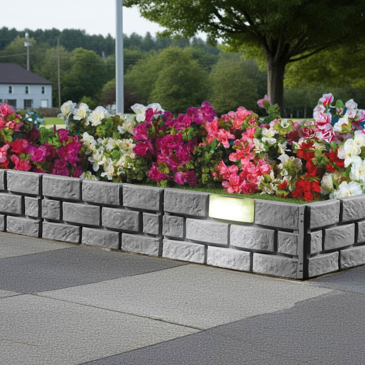 4-Piece Solar Garden Border Set + '-' + 379546