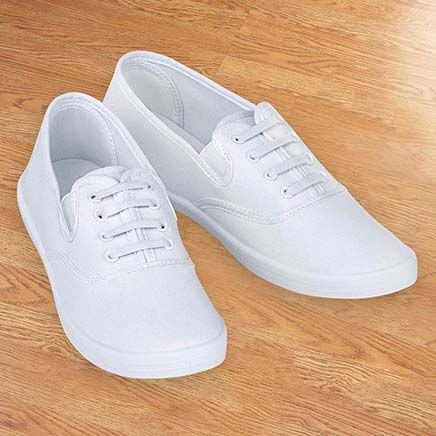 Slip-On No-Tie Canvas Sneakers-379554