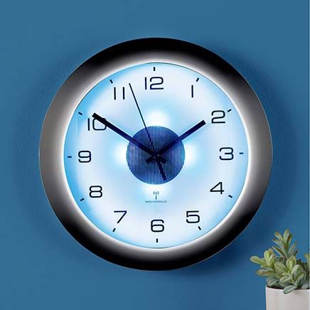 Atomic Wall Clock With Light-379587