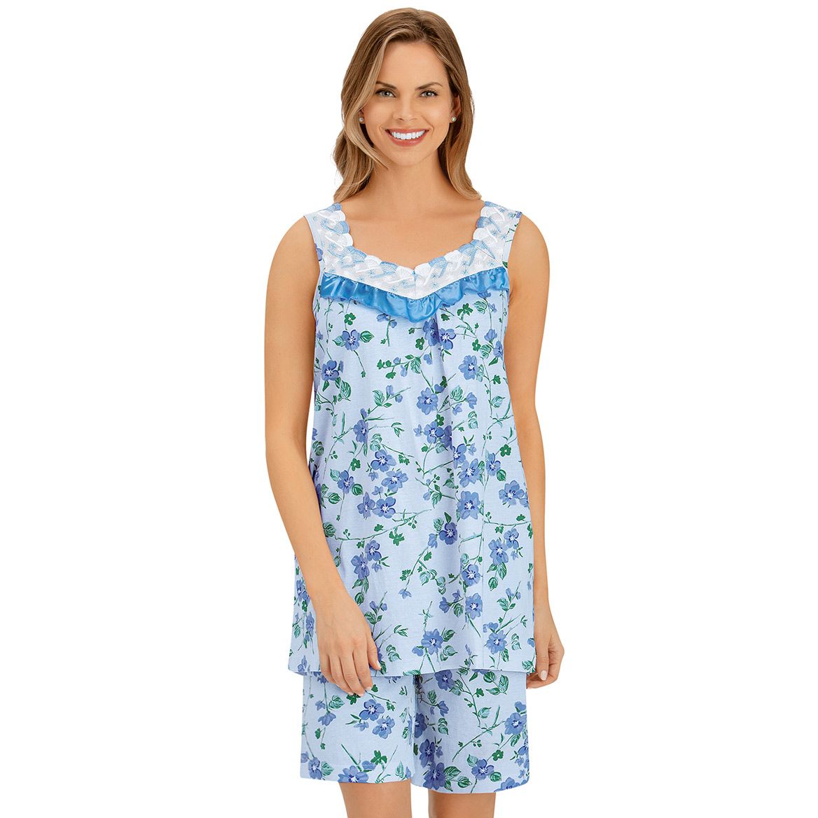 Floral Print Short Set + '-' + 379591