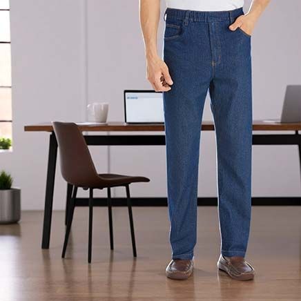 Men's Pull-On Jeans-379613