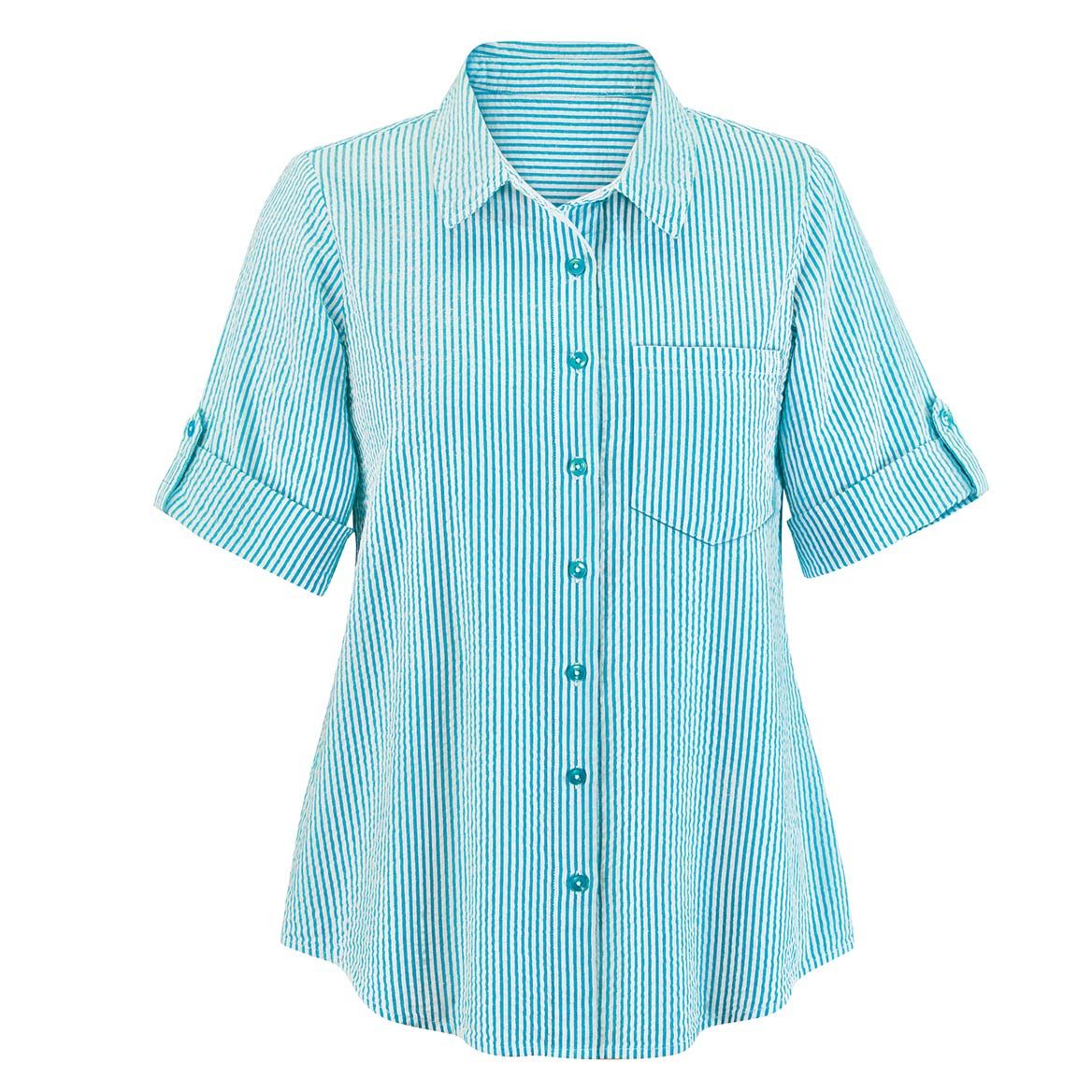 Seersucker Roll Tab Shirt + '-' + 379637