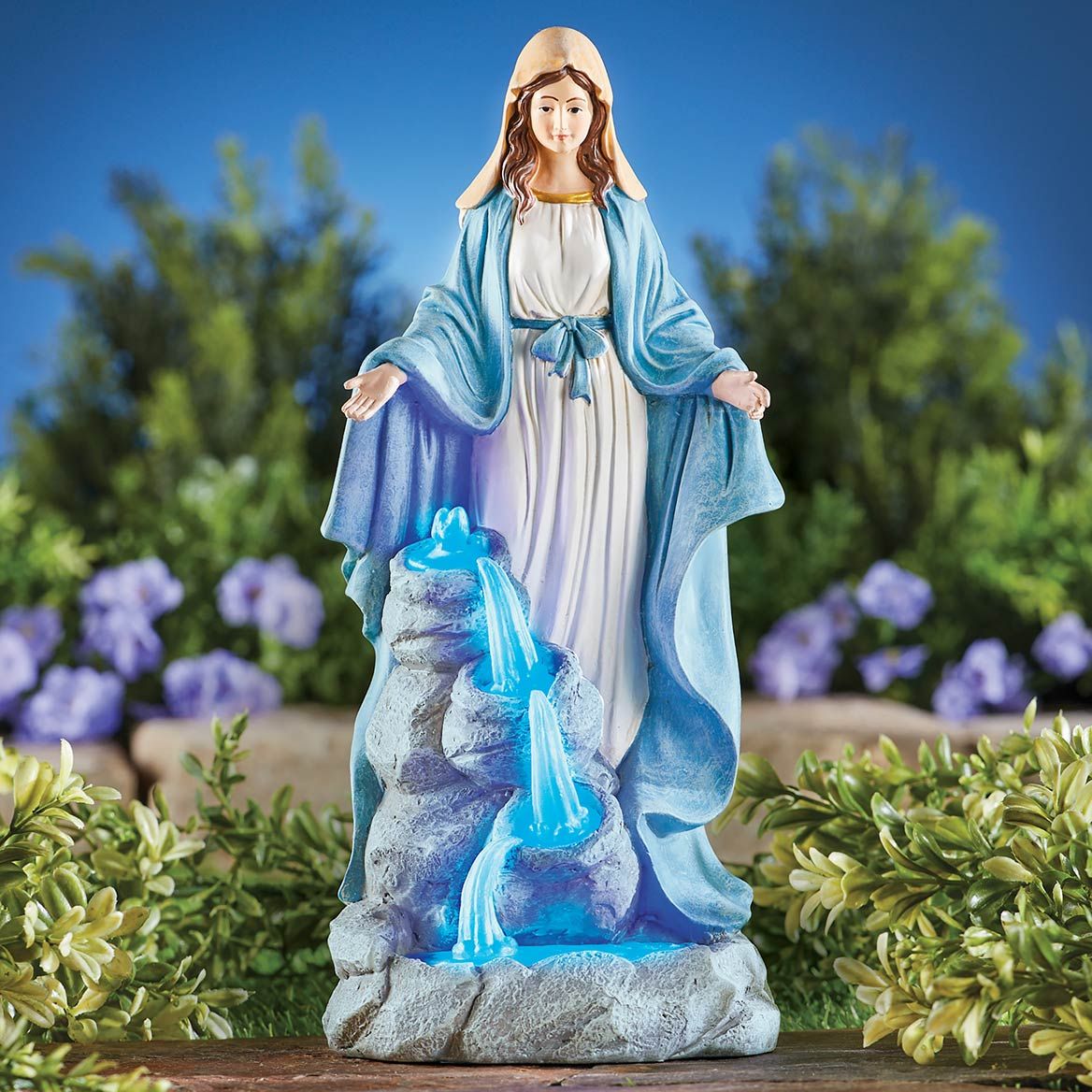 Virgin Mary With Solar Waterfall + '-' + 379641