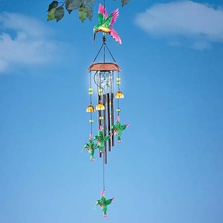 Solar Hummingbird Bell Windchime-379652