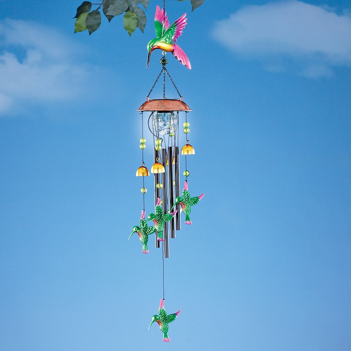 Solar Hummingbird Bell Windchime + '-' + 379652