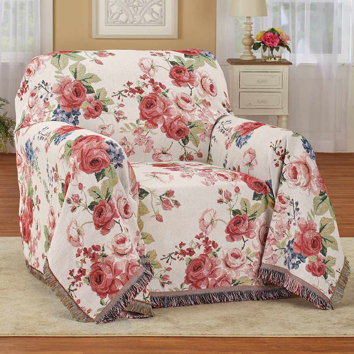 Rose Tapestry Furniture Throw + '-' + 379711