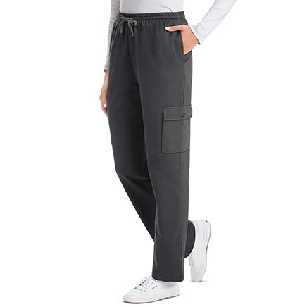 Double Cargo Pocket Drawstring Pants-379714