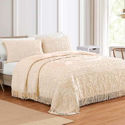 Medallion Chenille  Bedspread Set-379736