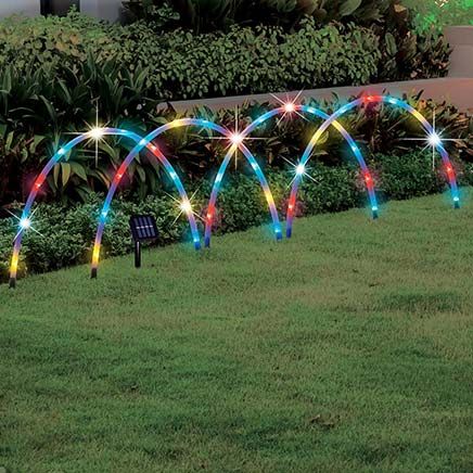 Solar Arches Pathway Lights, Set of 4-379749