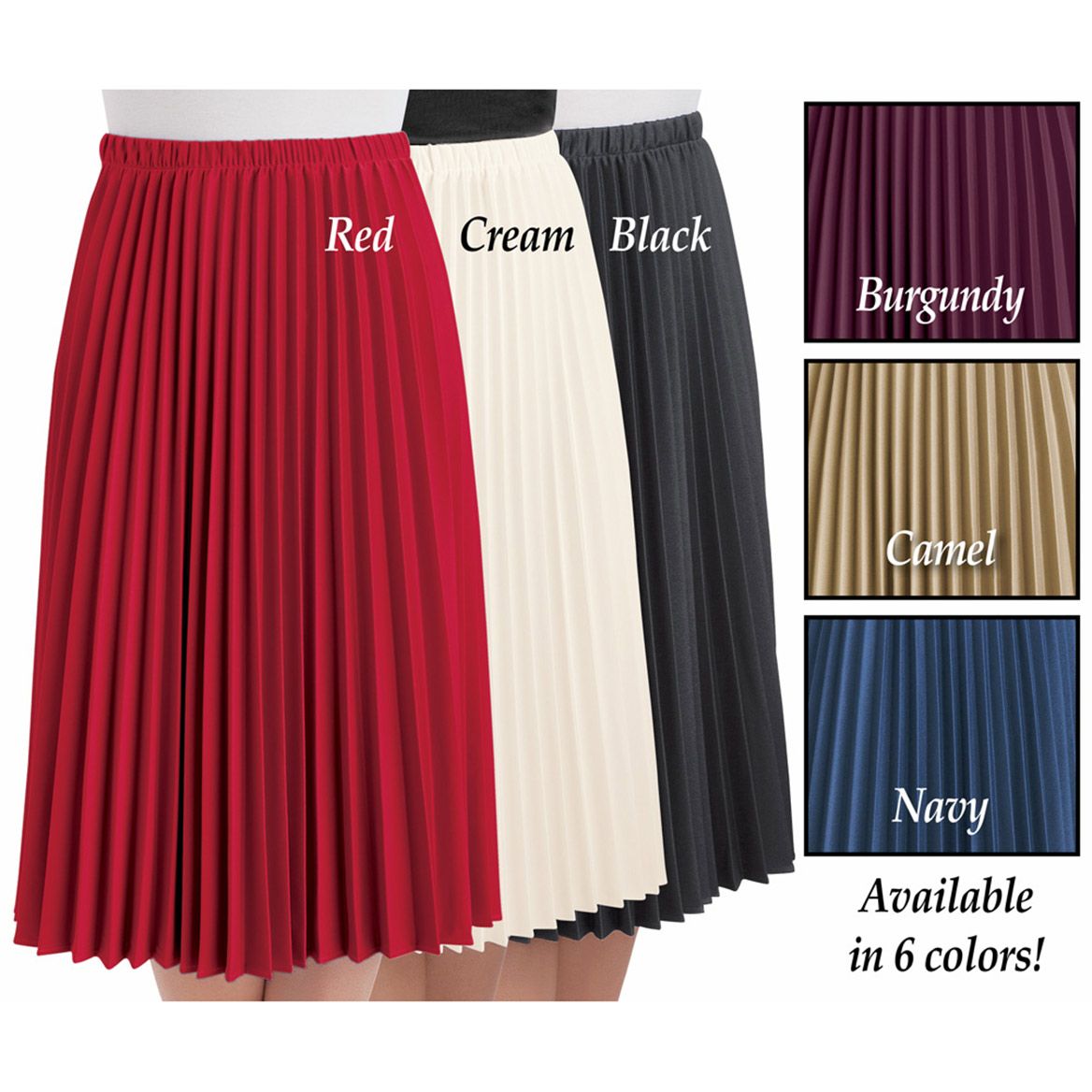 Pleated Midi Skirt + '-' + 379810