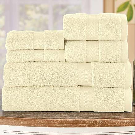 6-Piece Zero Twist Bath Towel Set-379827