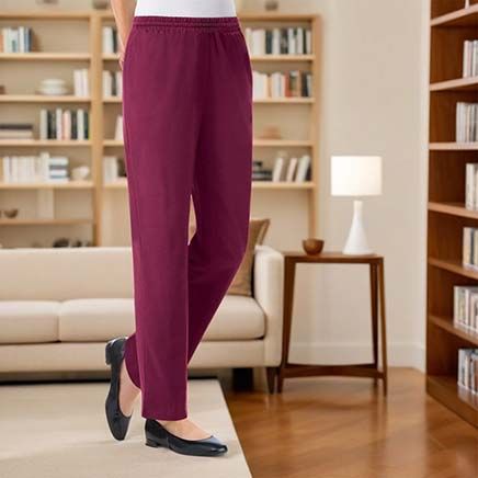 Side-Pocket Knit Pants-379855