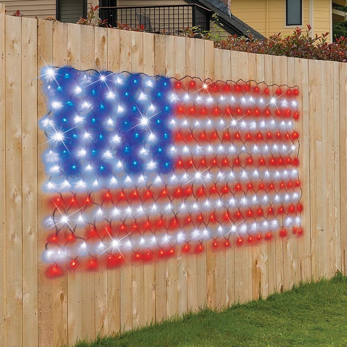 American Net Lighted Flag + '-' + 379860