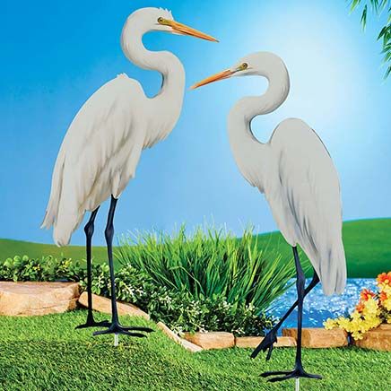 Great Egret Stakes, Set of 2-379881
