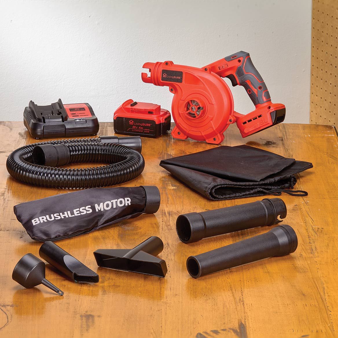 LivingSURE™ Cordless Leaf Blower Vacuum, Battery & Charger + '-' + 379906
