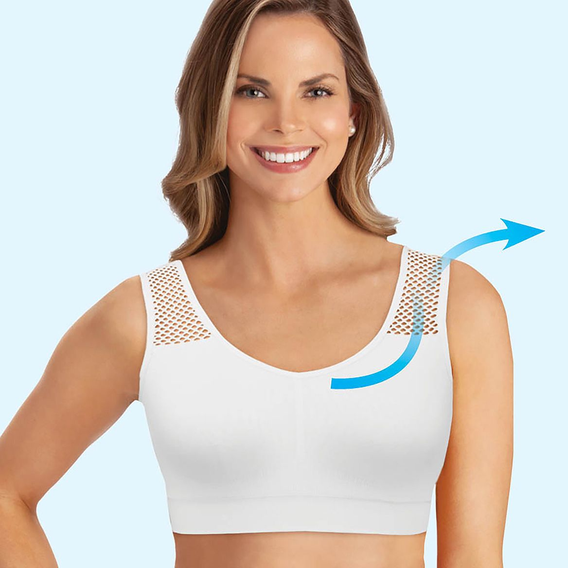 3-Pack Cooling Mesh Comfort Bra + '-' + 379944