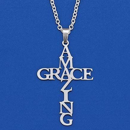 Amazing Grace Cross Necklace-379961