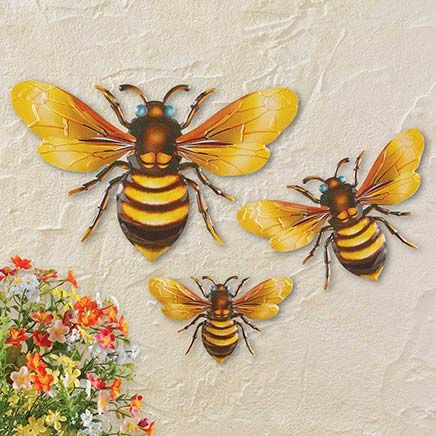 Bee Wall Art, Set of 3-379970