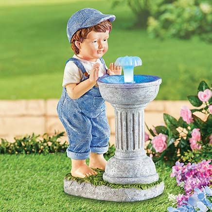 Boy with Solar Fountain-379975