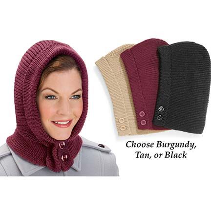 View product details for Button Knit Hood
