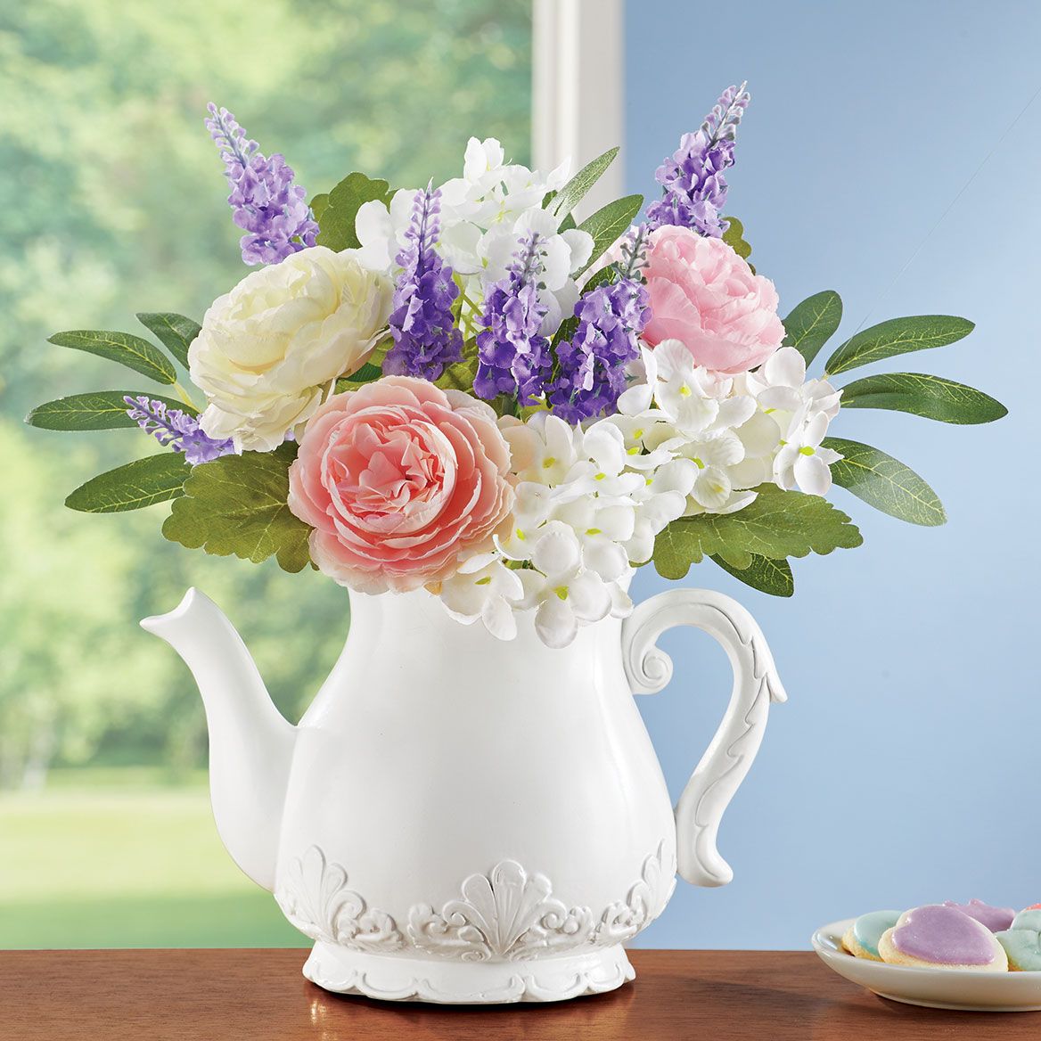 Floral Teapot Arrangement + '-' + 380014