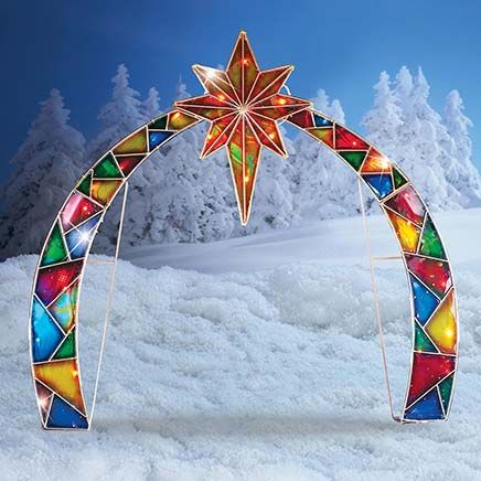 Lighted Arch with Star of Bethlehem-380046