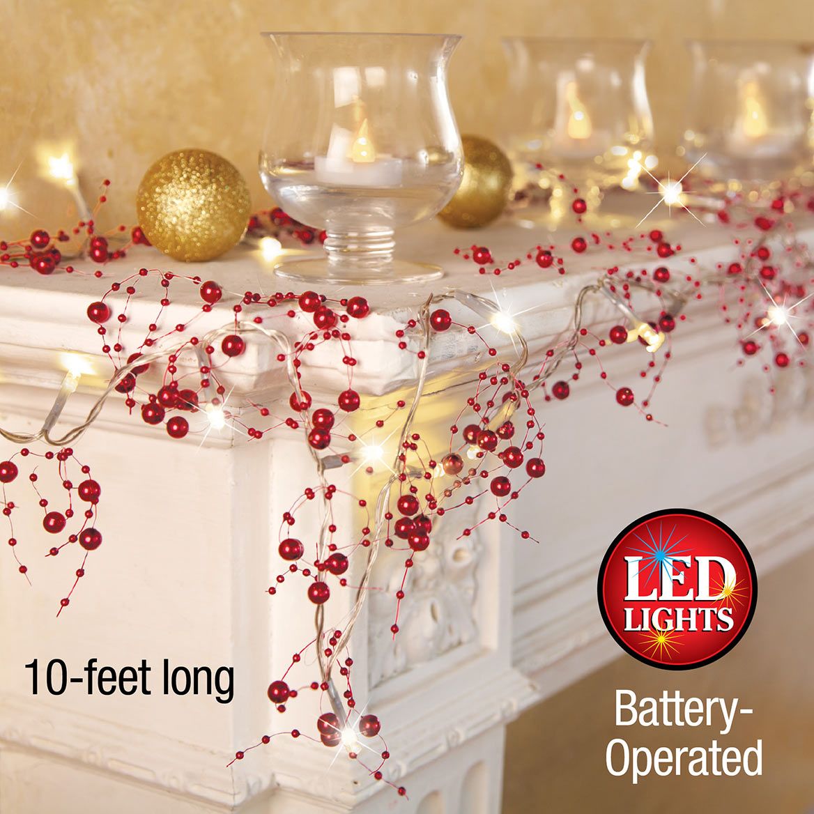 Lighted Beaded Garland + '-' + 380047