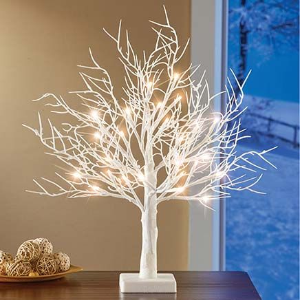 Lighted Frosted White Tree-380050