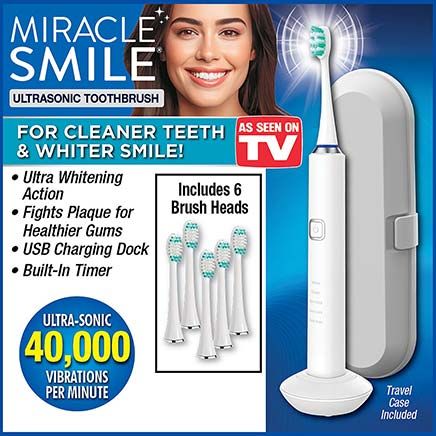 Miracle Smile® Sonic Toothbrush-380065