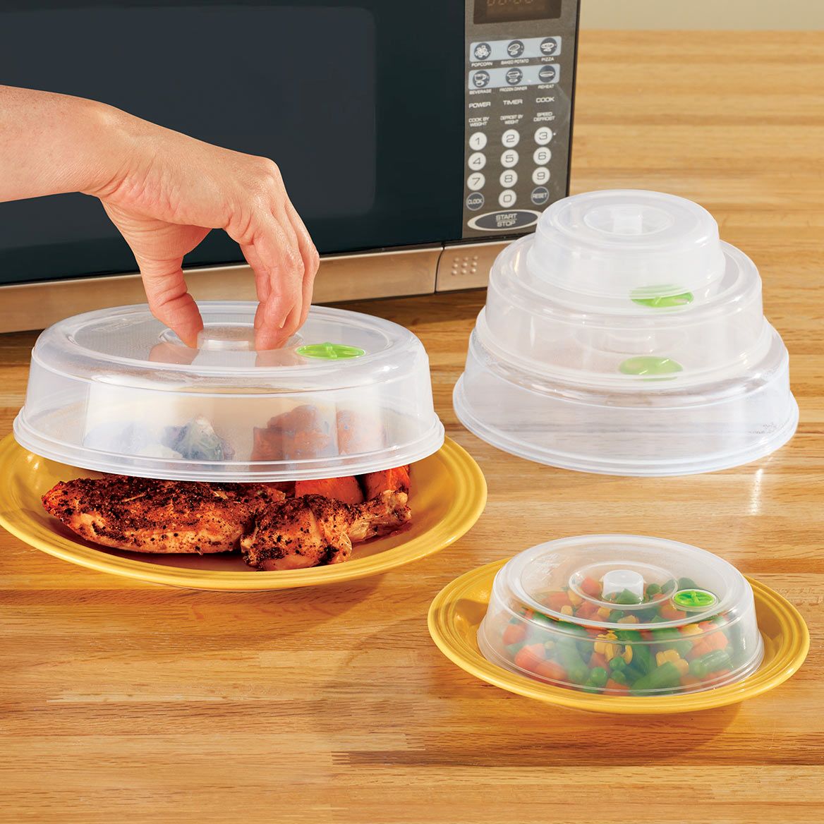 Microwave Plate Covers, Set of 5 + '-' + 380089