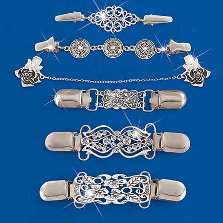 Decorative Sweater Clasps, Set of 6-380090
