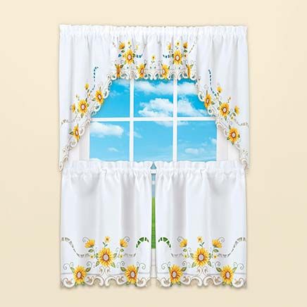 Sunflower Border Curtains-380114
