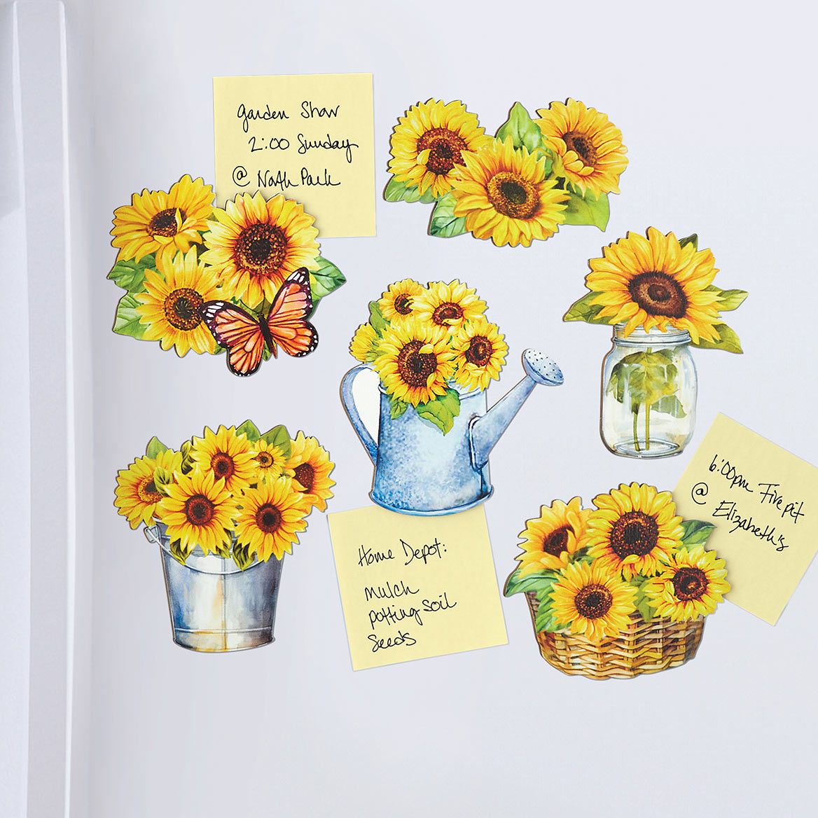 Sunflower Magnets, Set of 6 + '-' + 380115