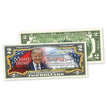 Trump 45/47 President $2 Bill-380119