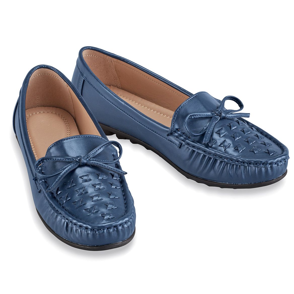 Woven Textured Padded Flats + '-' + 380132