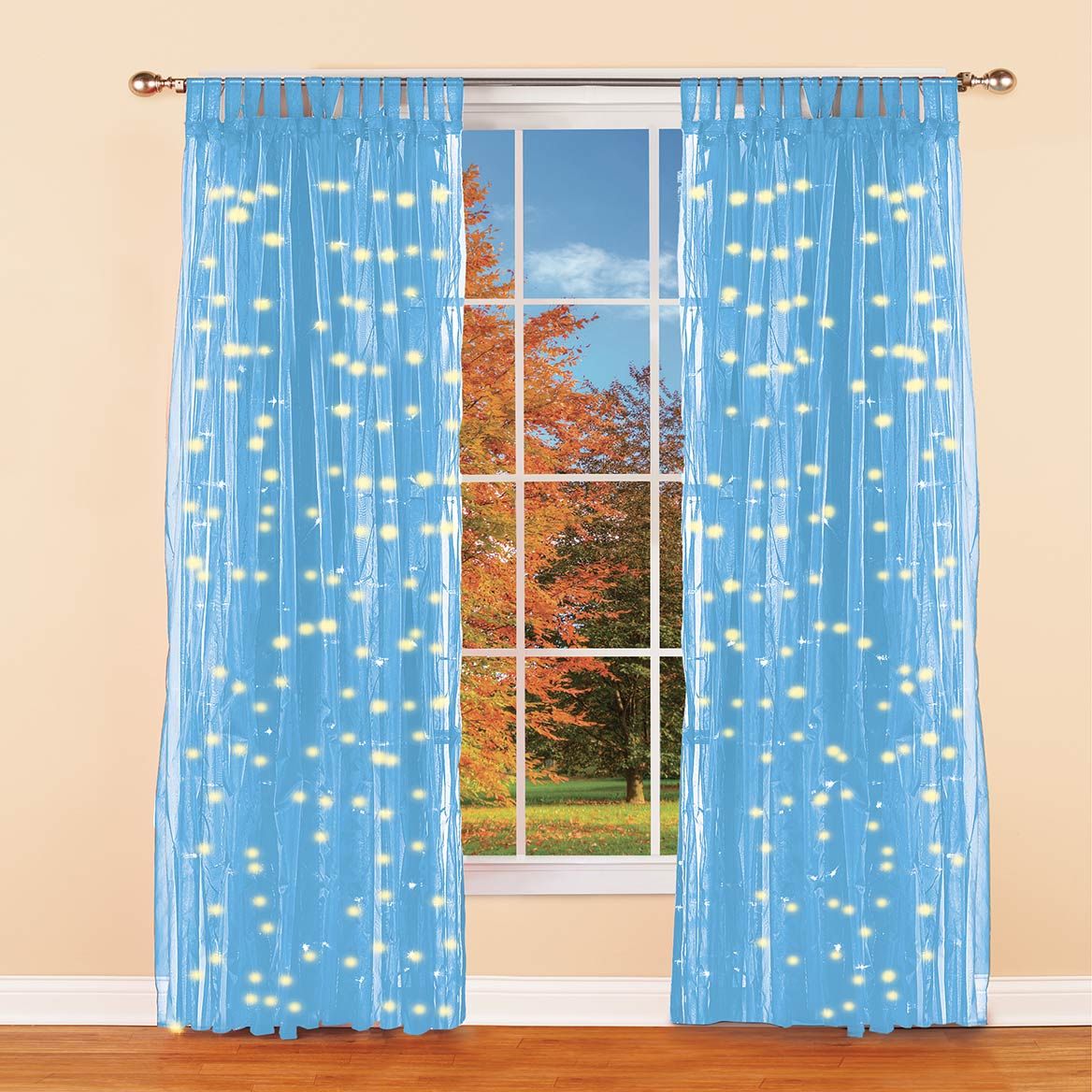 Pre-Lit Curtain Panel + '-' + 380160