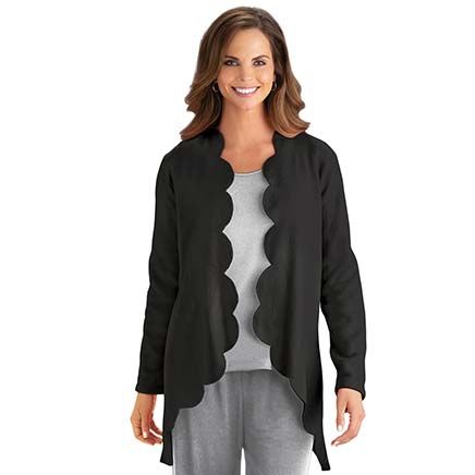 Scallop Trimmed Jacket-380162