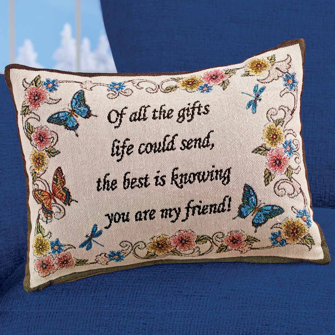 My Friend Tapestry Pillow + '-' + 380178