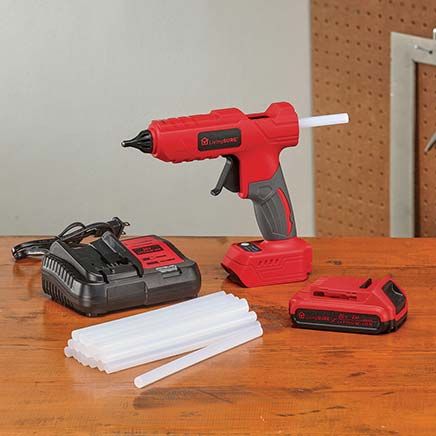 Cordless Glue Gun, Battery and Charger Set By LivingSURE™-380218