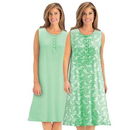 Paisley Pack Nightgowns, Set of 2-380223