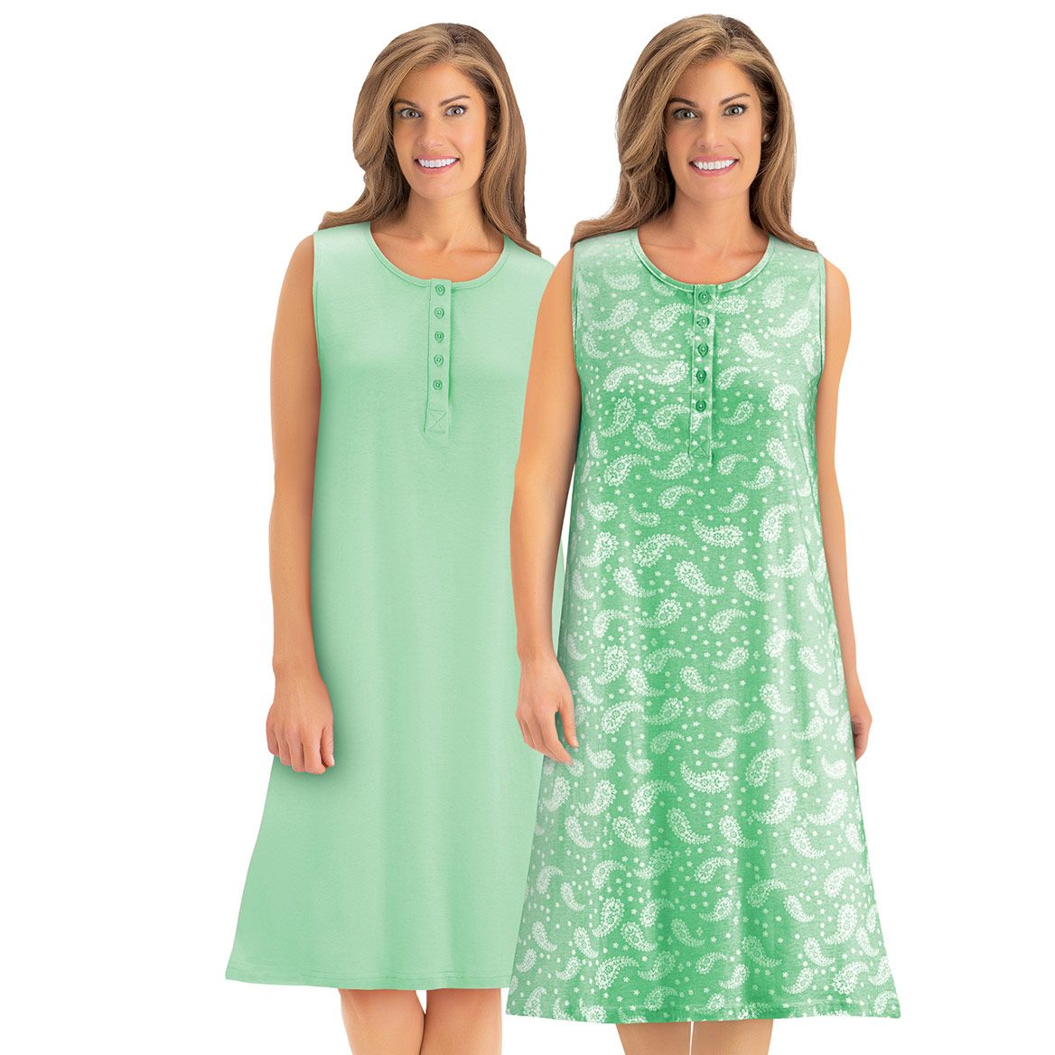 Paisley Pack Nightgowns, Set of 2 + '-' + 380223