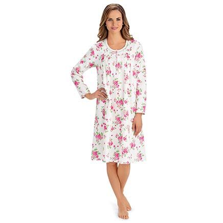 View product details for Long-Sleeve Flannel Nightgown