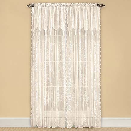 Carly Lace Panel With Valance-380269