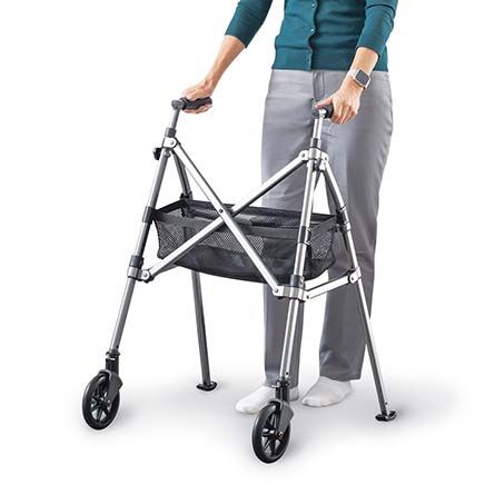 EZ Fold-N-Go Walker With Basket-380280